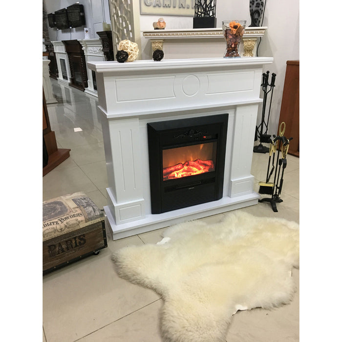FIREPLACE AND COVERING ART FLAME AMBASADOR WHITE&CRISTINA