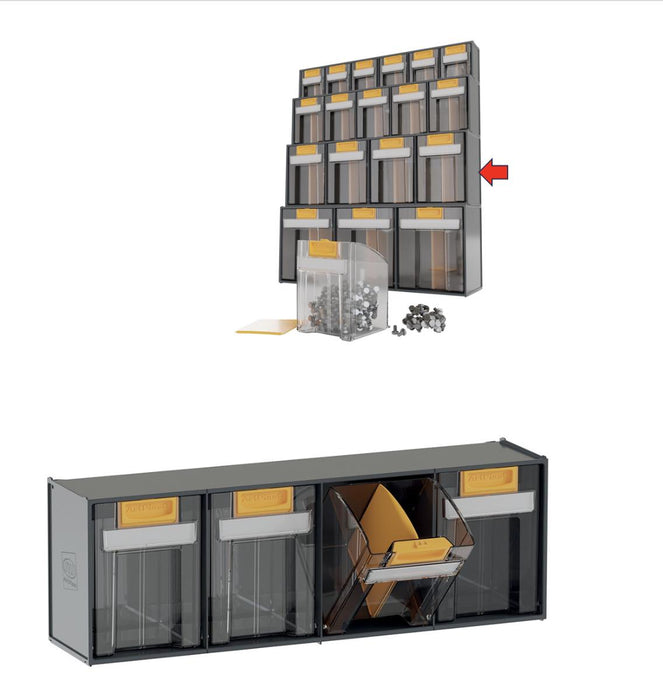 MODULAR CABINET 4 COMPARTMENTS