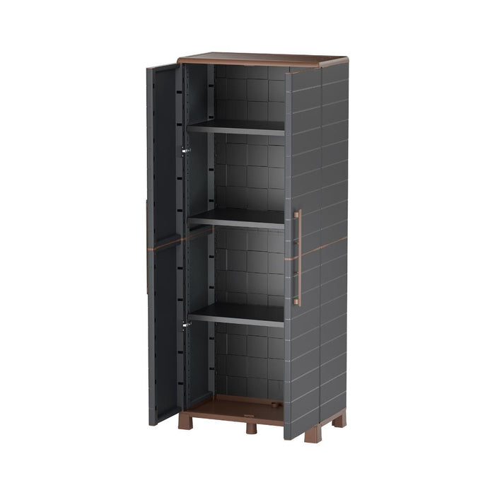 PVC CABINET PORTOFINO 68X37X169CM DARK GREY