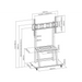 ART S-13 Mobile LCD/LED TV stand 37-100’’ 150 Kg - Brackets for TVs / monitorsTVA-UCH<<<TV and accessoriesTVA<<<ActionPL
