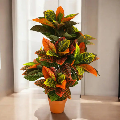 ARTIFICIAL CROTON PLANT 95CM HD HD-10977 - Изкуствени растения<<<Стайни растения<<<Градина<<<Praktiker