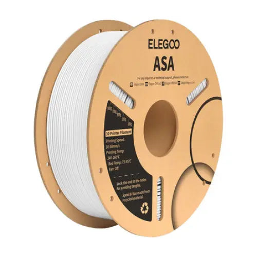 ASA ELEGOO Filament (White) - Filaments<<<3D Printing<<<Creative Technologies<<<InnproXML