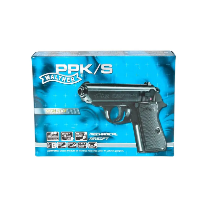 ASG Walther PPK/S (2.5007) Spring gun Black - Air gunSTZ-WIA<<<ShootingSTZ<<<ActionPL