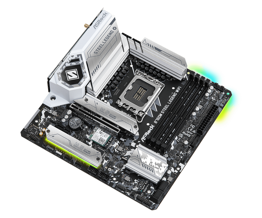 ASRock B760M Steel Legend WIFI DDR5 motherboard - Дънни платки<<<Компютърни компоненти<<<ValiAPI&&&Дънни