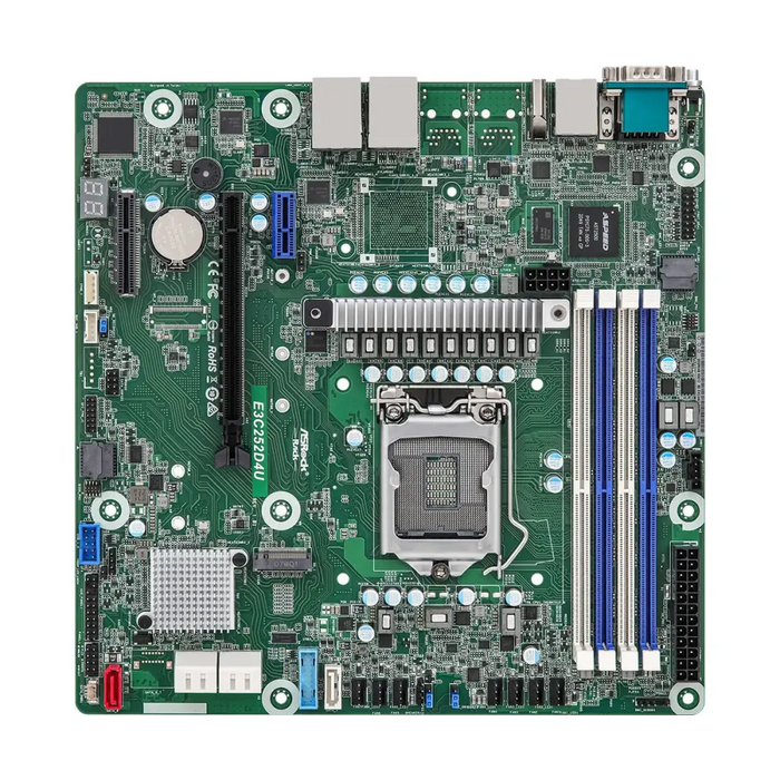 Asrock E3C252D4U motherboard Intel C252 LGA 1200 (Socket H5) micro ATX - INTEL server