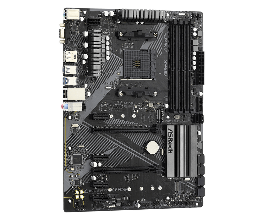 Motherboard ASRock B450 Pro4 R2.0, AM4, DDR4