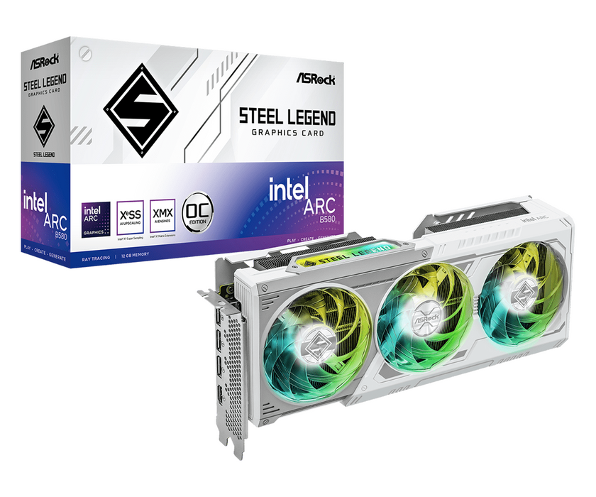Video card ASRock Intel ARC B580 Steel Legend 12GB OC