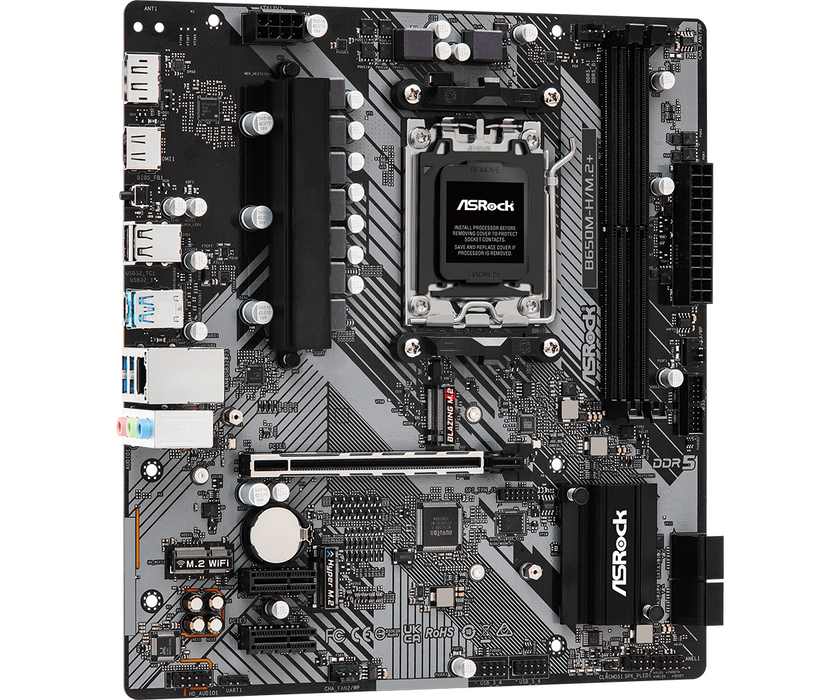 Motherboard ASROCK B650M-H/M.2+, Socket AM5, 2xDDR5