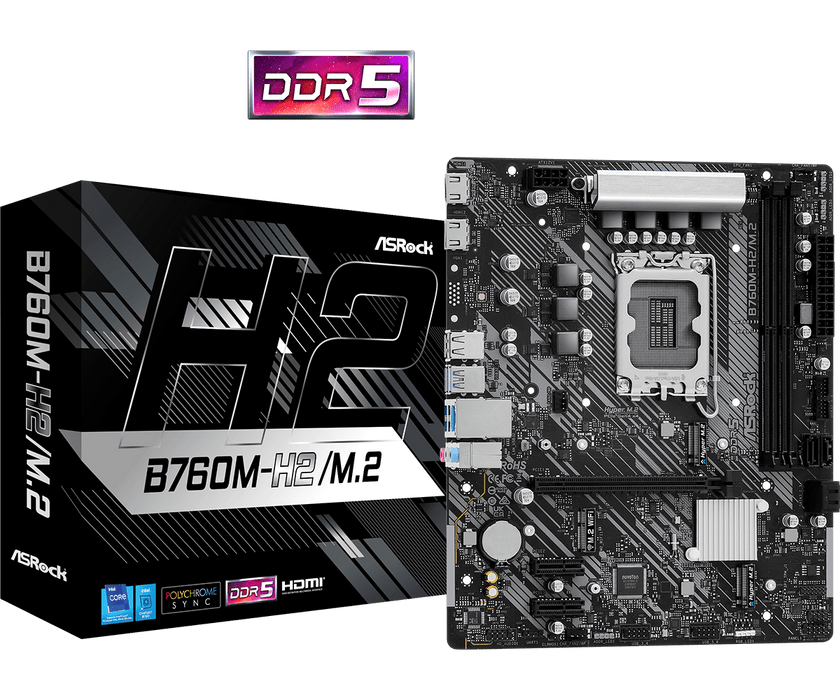ASROCK B760M-H2/M.2 LGA1700 2xHDMI