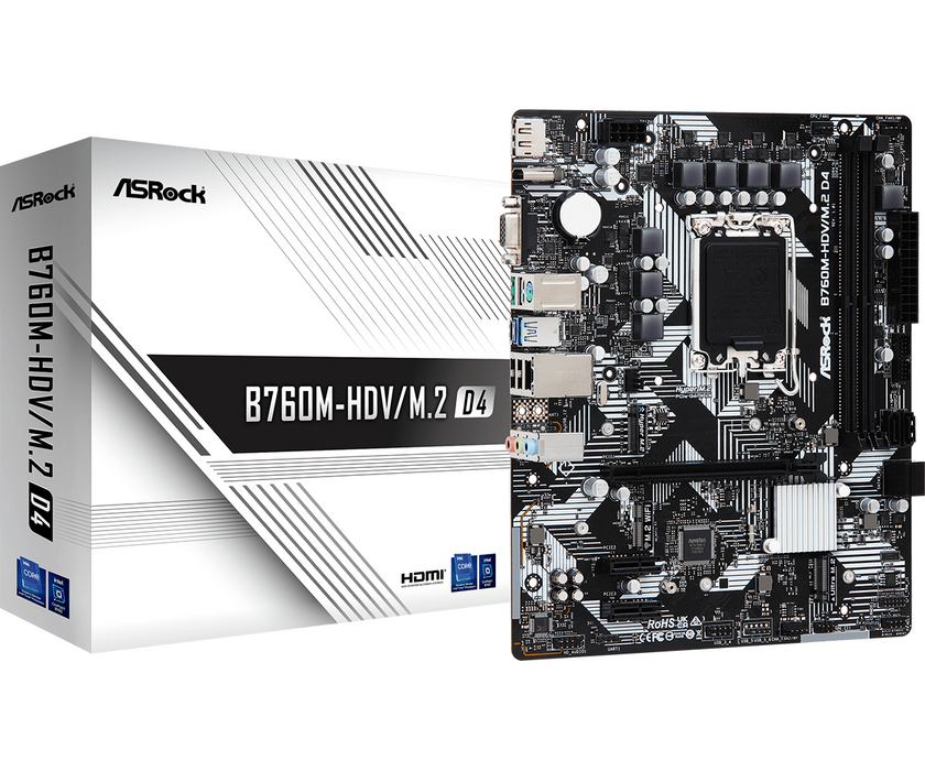 Motherboard ASRock B760M-HDV M.2, LGA1700, ATX