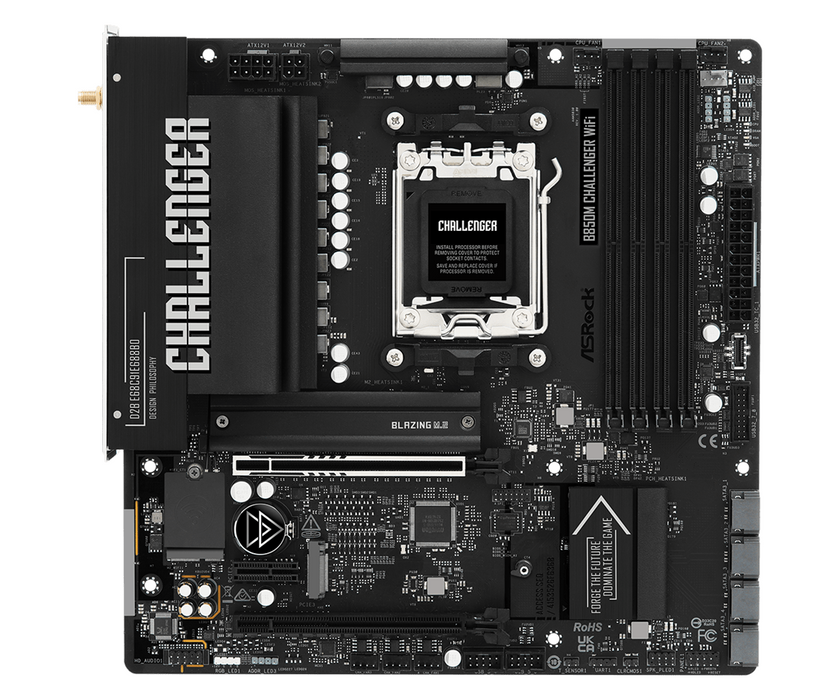 Motherboard ASRock B850M CHALLENGER WIFI socket AM5