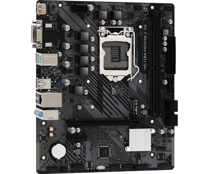 Motherboard ASRock H510M-HDV/M.2 SE, LGA1200, DDR4, mATX