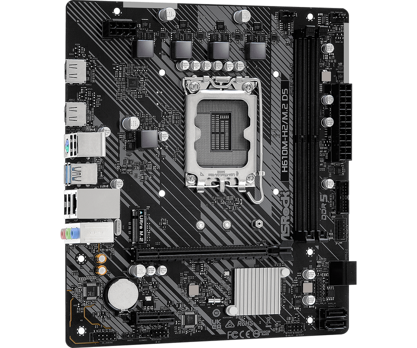 Motherboard ASRock H610M-H2/M.2, DDR5, mATX