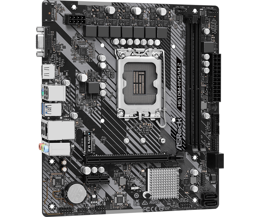 Motherboard ASRock H610M-HVS/M.2 R2.0, LGA1700, DDR4, mATX