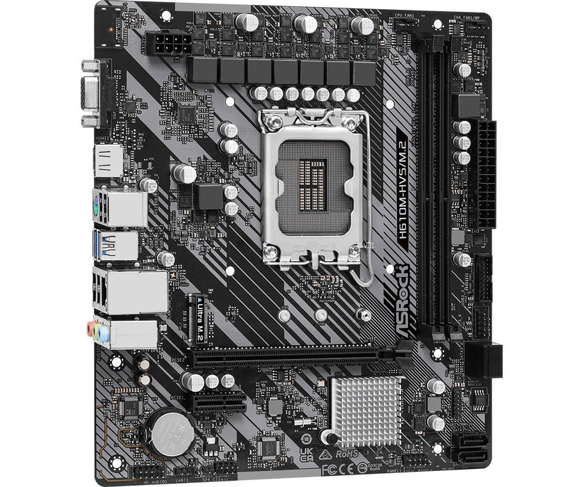 Motherboard ASRock H610M-HVS/M.2 R2.0, LGA1700, DDR4, mATX