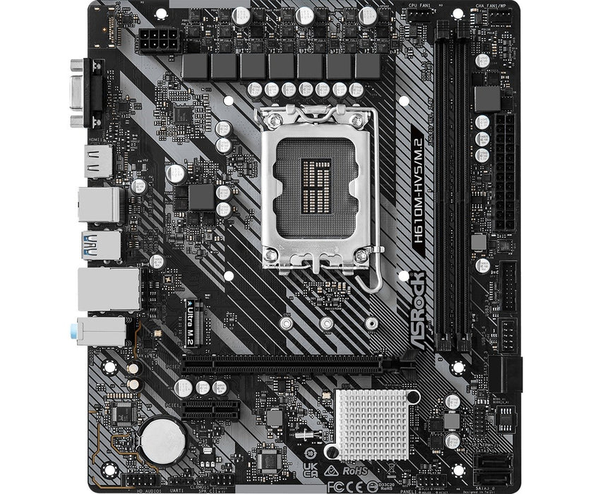 Motherboard ASRock H610M-HVS/M.2 R2.0, LGA1700, DDR4, mATX