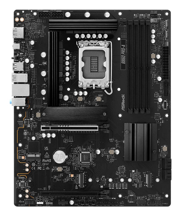 Asrock B860 Pro-A Intel B860 LGA 1851 (Socket V1) ATX
