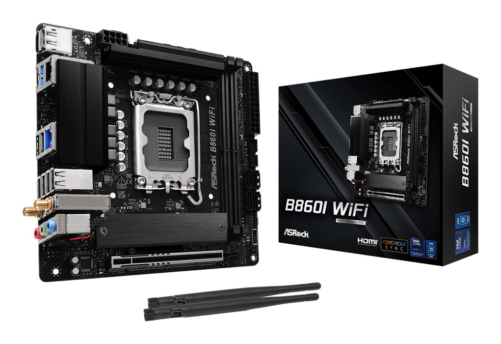 ASROCK B860I WiFi LGA1851 DDR5 mini ITX MB