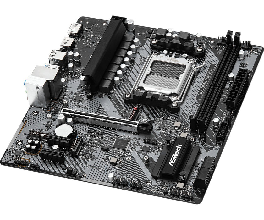 Motherboard ASROCK B650M-H/M.2+, Socket AM5, 2xDDR5