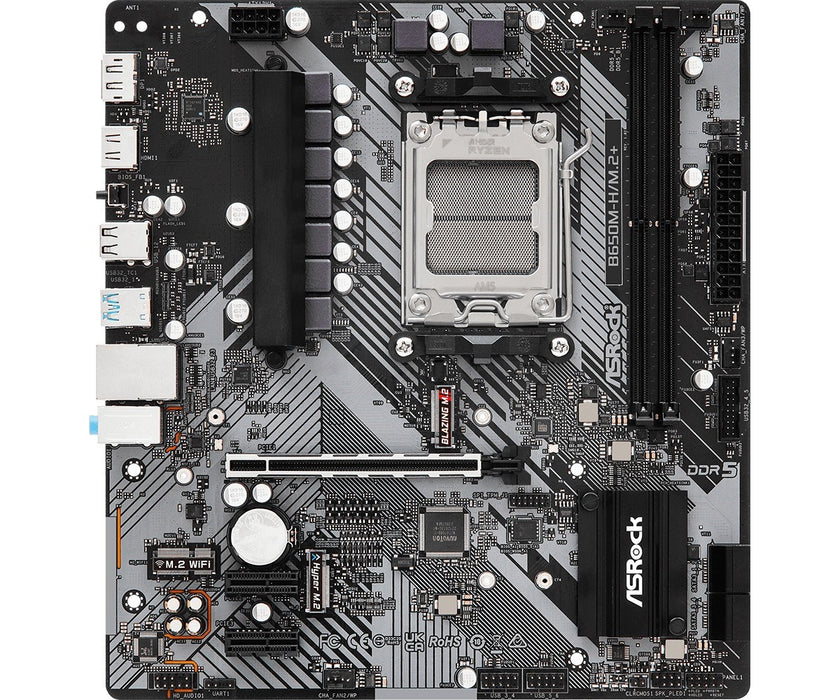 Motherboard ASROCK B650M-H/M.2+, Socket AM5, 2xDDR5