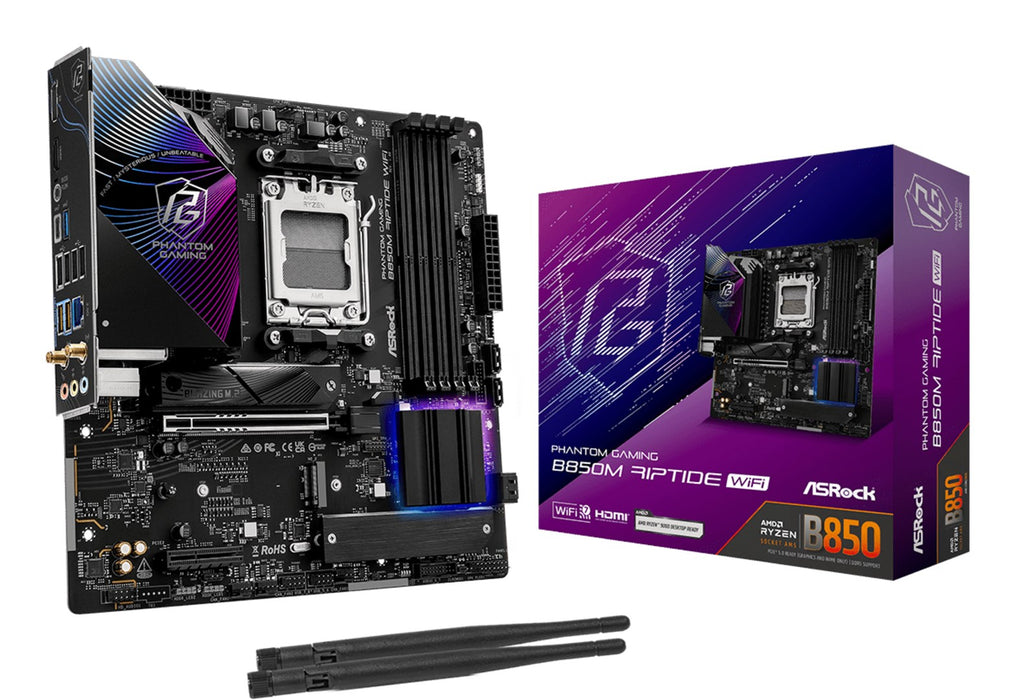 Motherboard ASRock B850M RIPTIDE WIFI7 socket AM5