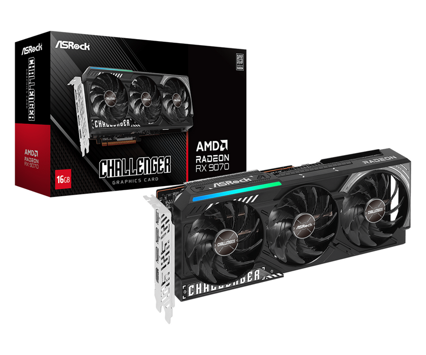 Video card ASROCK RADEON RX 9070 Challenger 16GB GDDR6