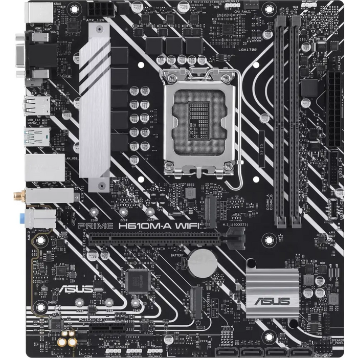 Asus Prime H610M-A Wi-Fi - Дънни платки<<<ASUS компоненти за компютри<<<ASUS<<<PolyComp&&&Дънни платки<<<Компютър Мрежи