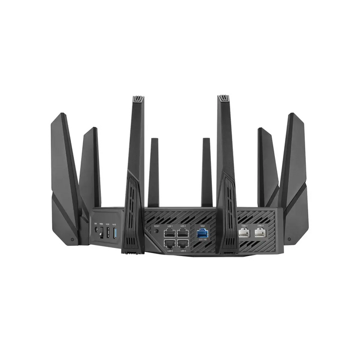ASUS ROG Rapture GT-AXE16000 wireless router 10 Gigabit Ethernet Tri-band (2.4 GHz / 5 GHz / 6 GHz) Black