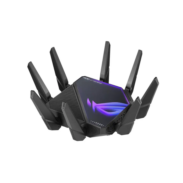 ASUS ROG Rapture GT-AXE16000 wireless router 10 Gigabit Ethernet Tri-band (2.4 GHz / 5 GHz / 6 GHz) Black