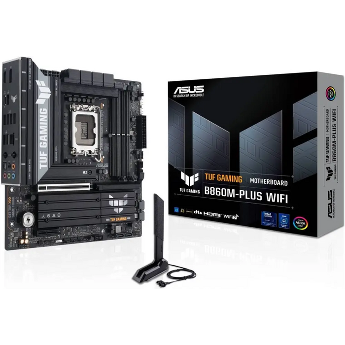 Asus TUF Gaming B860M Plus Wi-Fi - Дънни платки<<<ASUS компоненти за компютри<<<ASUS<<<PolyComp&&&Компютър Мрежи и
