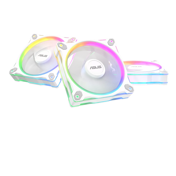 Fan Set 3 in 1 ASUS PRIME MR120 ARGB Reverse White Edition