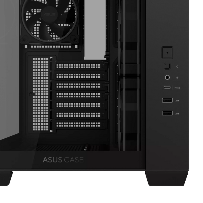 Box ASUS A32 PLUS Tempered Glass + 4 ARGB Fans - Black