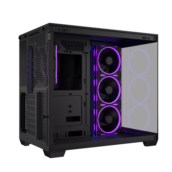 Box ASUS A32 PLUS Tempered Glass + 4 ARGB Fans - Black