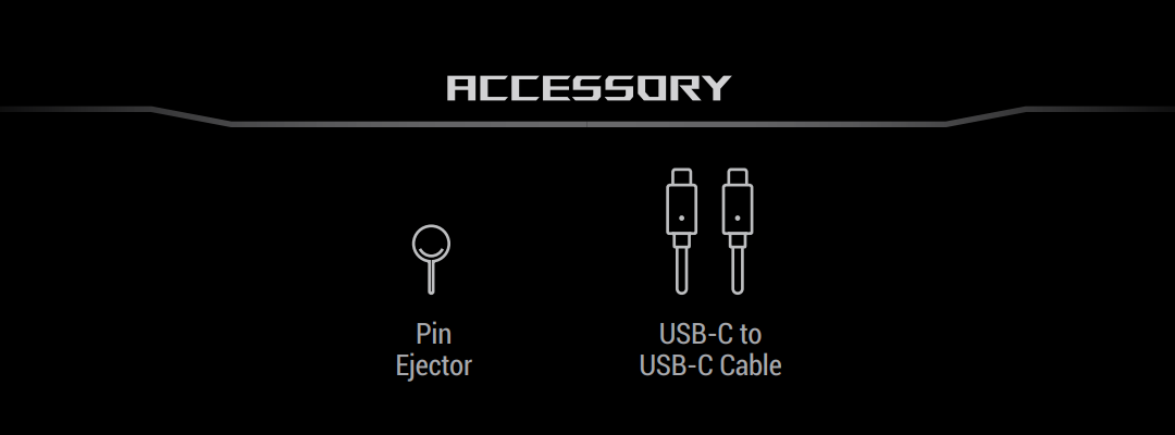 Drawer for SSD ASUS ROG Strix Arion Lite, Black