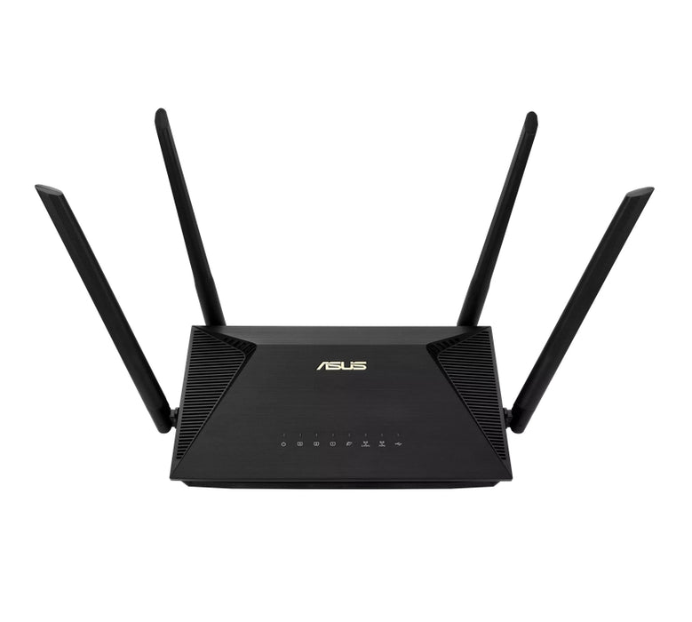 Asus Wireless Router,RT-AX1800U, AX1800, Dual-Band, Dual-Core 880MHz CPU, 128MB/256MB, Gigabit, AiProtection Classic, Traditional QoS, VPN server/client, IPTV, OFDMA, MU-MIMO, Beamforming, AiMesh,Black