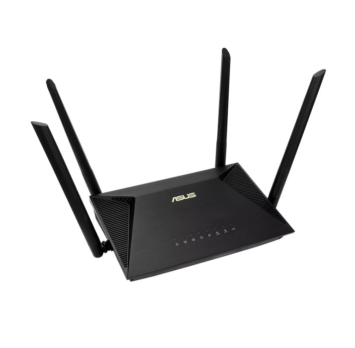 Asus Wireless Router,RT-AX1800U, AX1800, Dual-Band, Dual-Core 880MHz CPU, 128MB/256MB, Gigabit, AiProtection Classic, Traditional QoS, VPN server/client, IPTV, OFDMA, MU-MIMO, Beamforming, AiMesh,Black