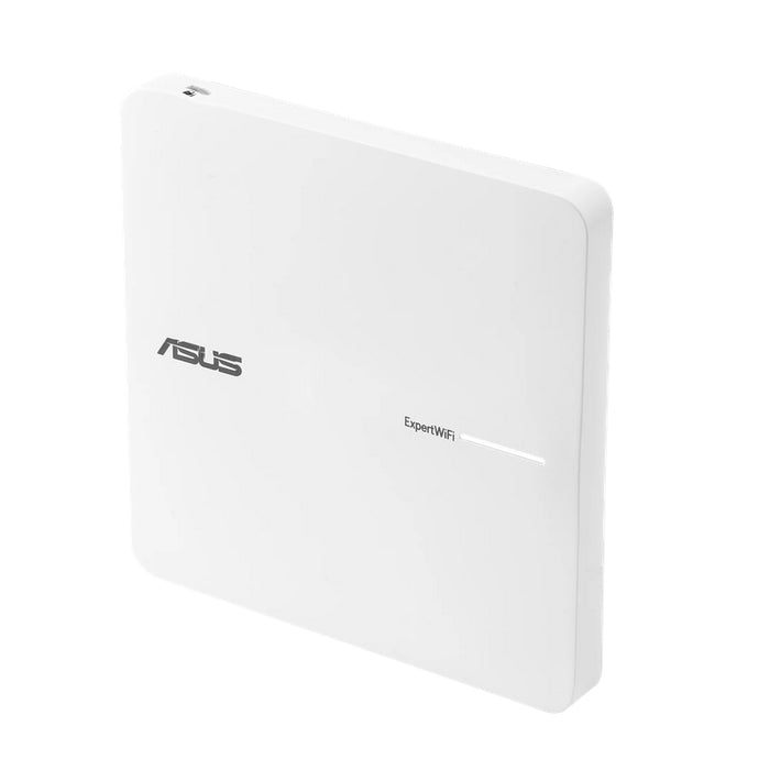 Asus Business PoE Access Point ExpertWiFi EBA63, AX3000, Dual-Band, Quad-Core 1.7GHz CPU, 256MB/512MB Flash/RAM, Gigabit, OFDMA, Beamforming, WPA, WPS, SSH, 5 SSIDs, SDN, PoE & PoE+, wall mounting/ceiling,White