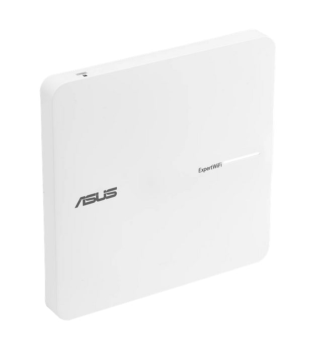 Asus Business PoE Access Point ExpertWiFi EBA63, AX3000, Dual-Band, Quad-Core 1.7GHz CPU, 256MB/512MB Flash/RAM, Gigabit, OFDMA, Beamforming, WPA, WPS, SSH, 5 SSIDs, SDN, PoE & PoE+, wall mounting/ceiling,White