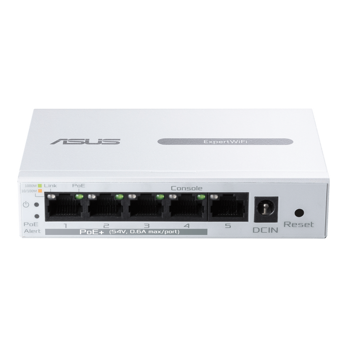Switch ASUS ExpertWiFi EBP15 5-Port GbE, 4 PoE+ Ports 5 x 10/100/1000Mbps ports