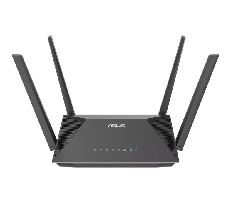 Asus Wireless Router RT-AX52 Pro, AX3000, Dual-Band, Dual-Core 1.3GHz CPU, 128MB/256MB Flash/RAM, Gigabit, AiProtection Classic, Traditional QoS, VPN, IPTV, OFDMA, Beamforming, AiMesh