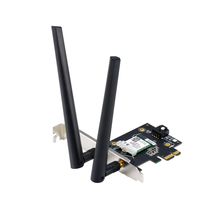 Wireless adapter ASUS PCE-BE6500 WiFi 7 PCI-e two external antennas and Bluetooth 5.4