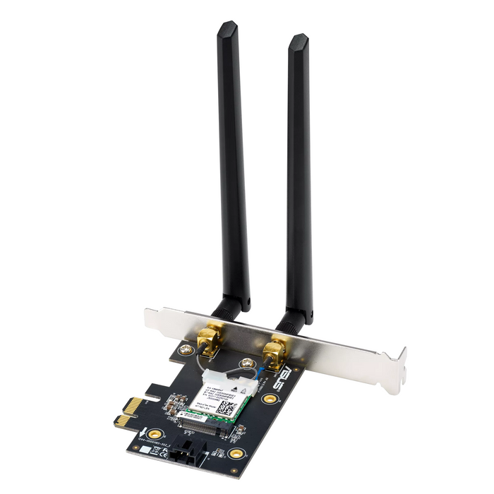 Wireless adapter ASUS PCE-BE6500 WiFi 7 PCI-e two external antennas and Bluetooth 5.4