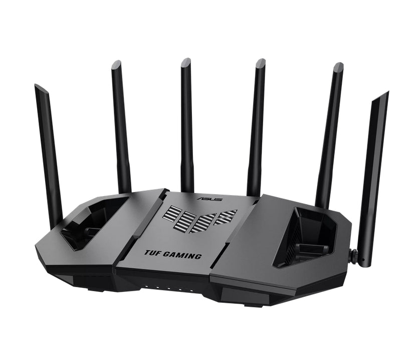Asus Gaming Wireless Router,TUF Gaming BE9400 Tri Band WiFi 7 (802.11be) Extendable Gaming Router, Quad 2.5G ports, 3-step Port Forwarding, Smart Home Master, AiMesh support, and AiProtection for Network Security, Black