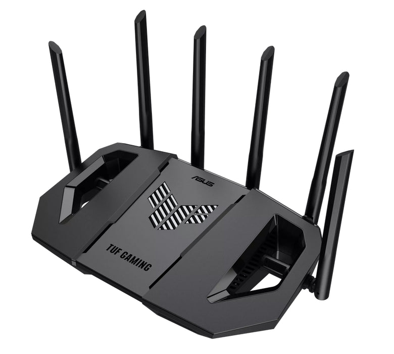 Asus Gaming Wireless Router,TUF Gaming BE9400 Tri Band WiFi 7 (802.11be) Extendable Gaming Router, Quad 2.5G ports, 3-step Port Forwarding, Smart Home Master, AiMesh support, and AiProtection for Network Security, Black