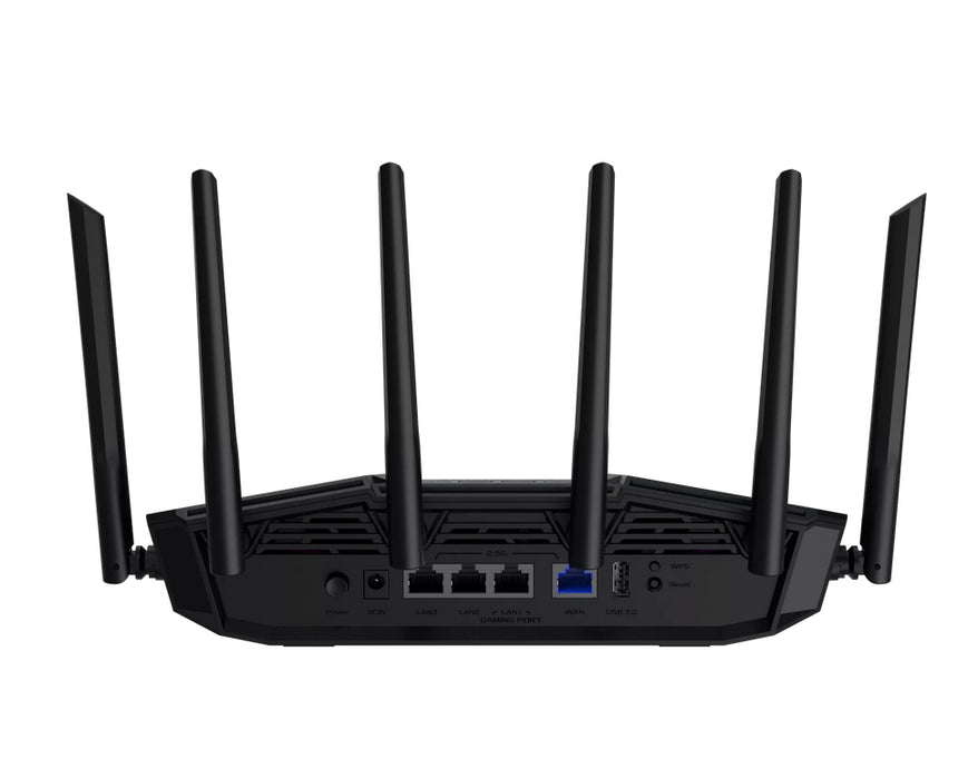 Asus Gaming Wireless Router,TUF Gaming BE9400 Tri Band WiFi 7 (802.11be) Extendable Gaming Router, Quad 2.5G ports, 3-step Port Forwarding, Smart Home Master, AiMesh support, and AiProtection for Network Security, Black