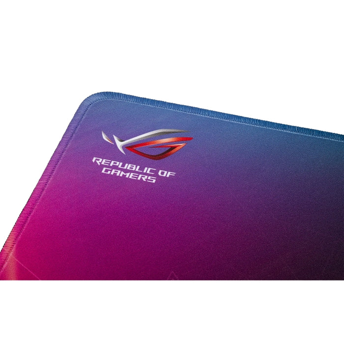 Asus ROG Strix Edge large, vertical gaming mouse pad with gaming-optimized surface, full-color anti-fray stitched edges and a non-slip rubber base