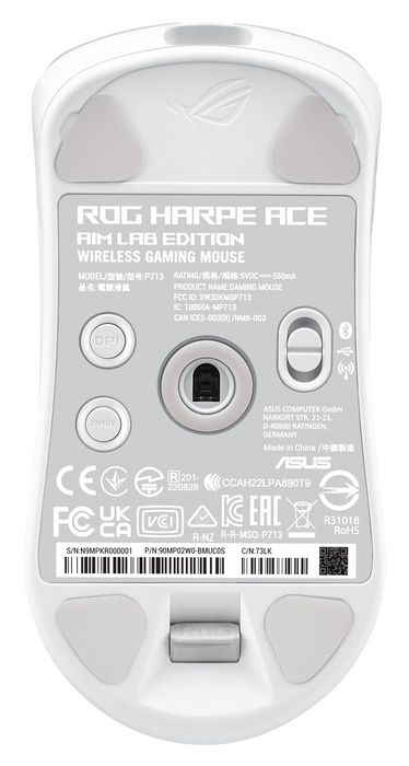 Gaming wireless mouse ASUS ROG Harpe Ace Aim Lab Edition - White