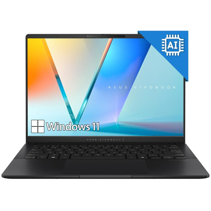 Asus Vivobook S S5406SA-QD149W,INTEL LNL Core Ultra 7 32GB, 14" OLED WUXGA(WU) 1920X1200 16:10,LPDDR5X 32GB  (on BD),1TB SSD,Backlit Chiclet Keyboard 1-Zone RGB with Num-key, Windows 11, Black, AI PC+Backpack