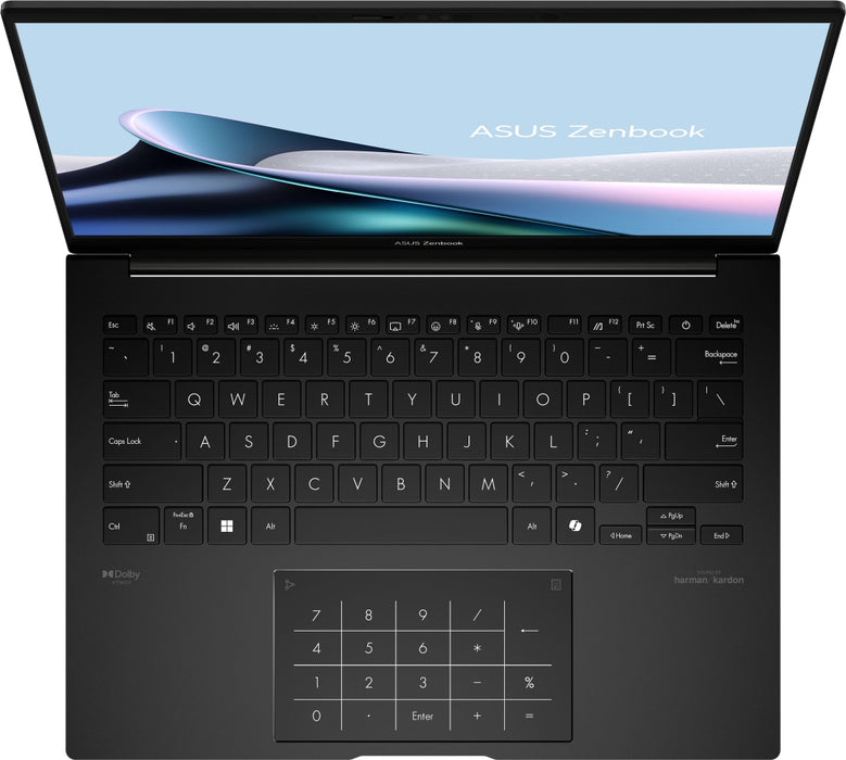 Asus Zenbook UM3406GA-QD246WNA, AMD Ryzen 7 445 ,2.0GHz (14MB Cache, up to 4.6GHz, 6 cores, 12 Threads), 14.0 OLED WUXGA(WU) 1920X1200 16:10,LPDDR5X 16GB ( on board ),512GB  SSD G4, Windows 11,  Jade Black, Sleev, no adapter