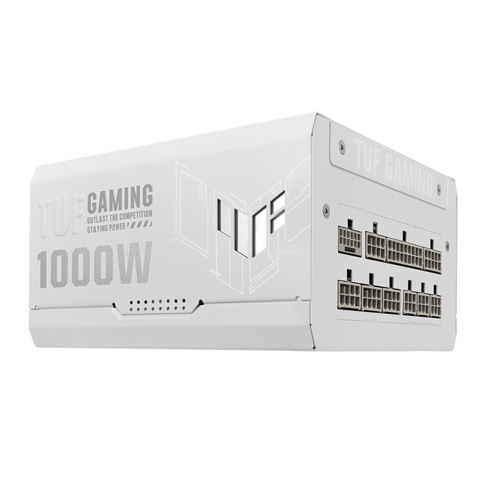 Power supply unit ASUS TUF Gaming White 1000W 80+ Gold PCIe 5.1, Fully Modular